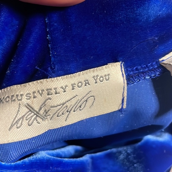 Vintage Lord and Taylor royal blue velvet velour super soft turtleneck top sz M - Picture 6 of 11